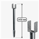 U-type Galvanised ground screw 1450 mm U1450/121/68/M12