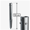 G-type Galvanised ground screw G900/76/M12