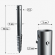 G-type Galvanised ground screw G900/76/M12