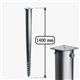 G-type Galvanised ground screw pile 1400 x 92 mm G1400/92