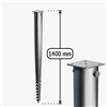 G-type Galvanised ground screw pile 1400 x 92 mm G1400/92