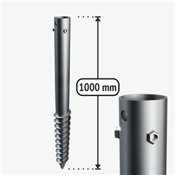 G-type Galvanised ground screw G1000/76